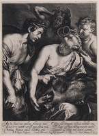 KG 17525
          <br/>
          Meleager geeft de kop van het Caledonische everzwijn aan Atalanta
          <br/>
          <em>Bloemaert, Cornelis (1603-1692)</em>
